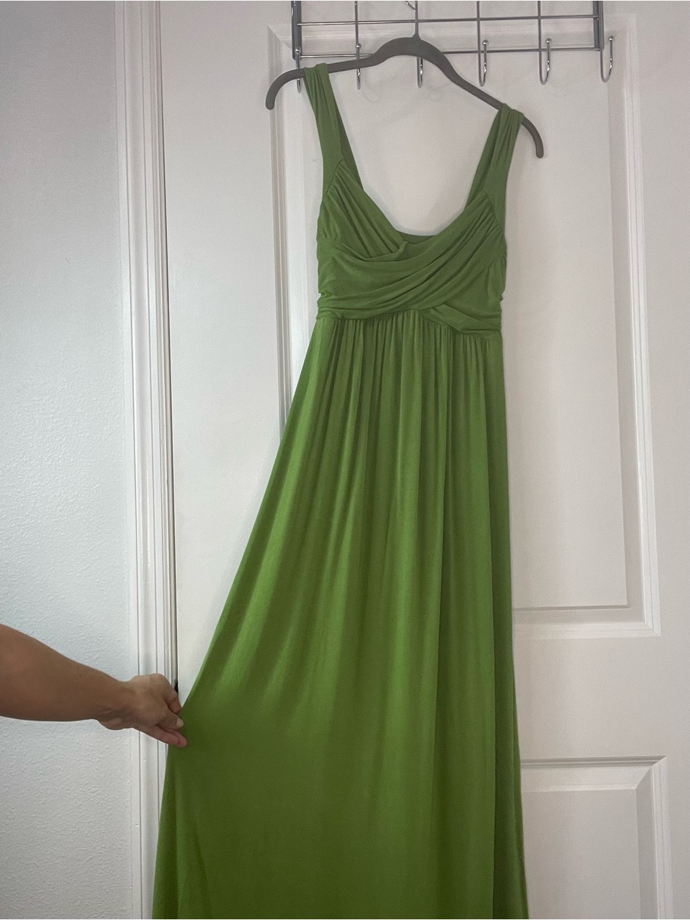 Max Studio Green Empire Waist Maxi Dress Size XS